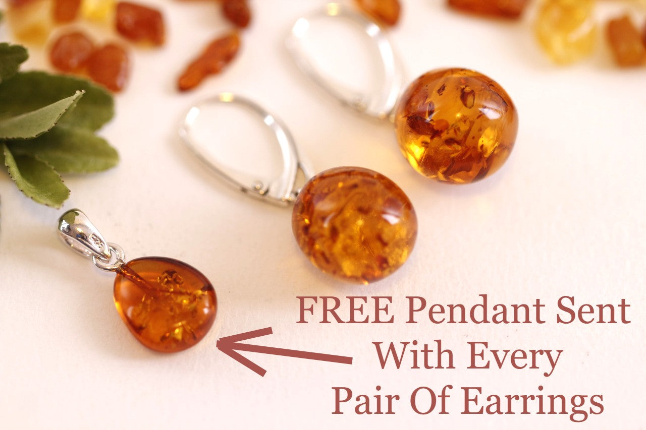 FREE Pendant Christmas Special Amber Earrings