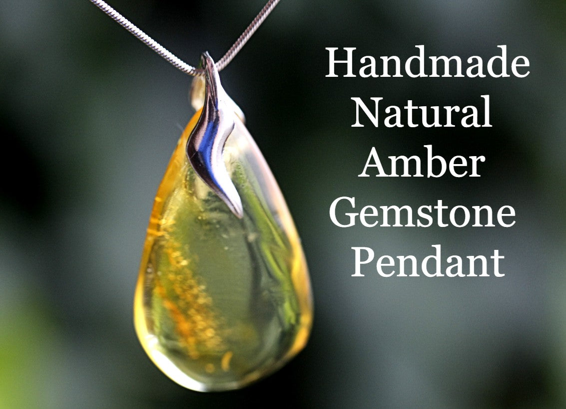 Natural Baltic Amber Gem Pendant