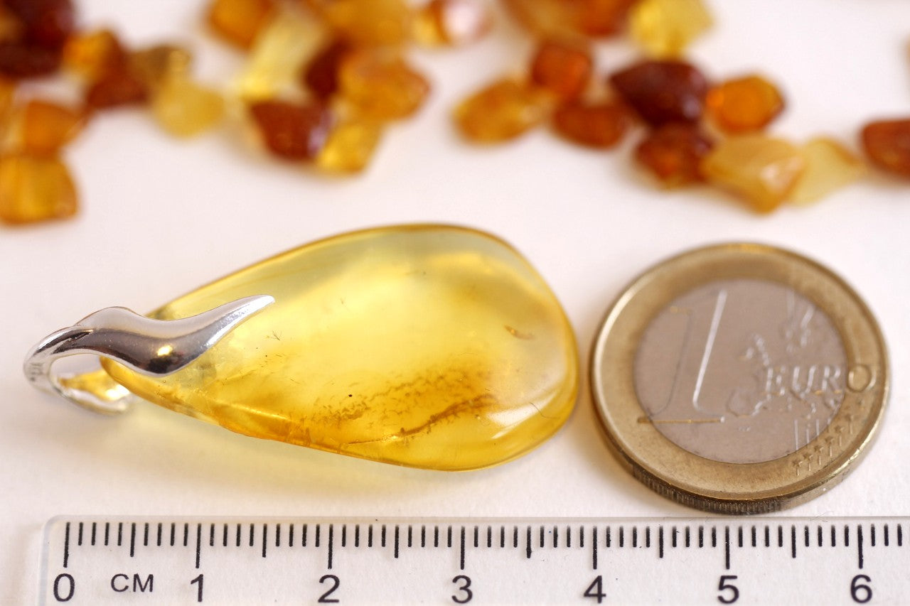 Natural Baltic Amber Gem Pendant