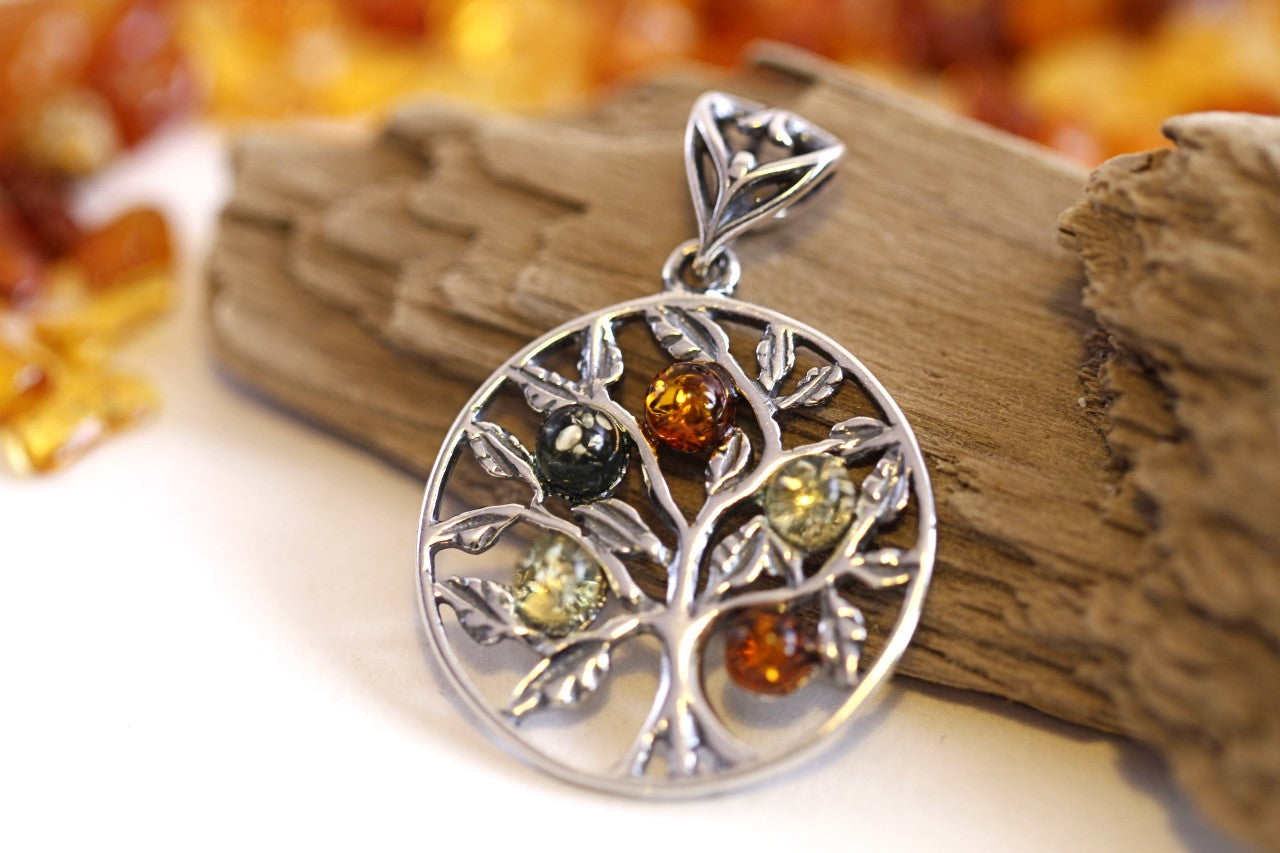 Multicolour Tree of Life Pendant