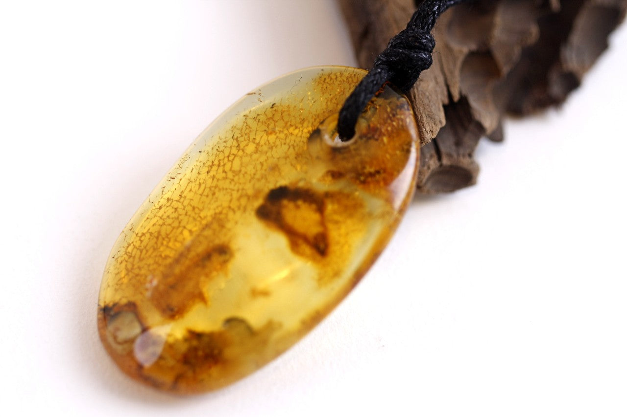 Natural Handmade Baltic Amber Amulet Pendant