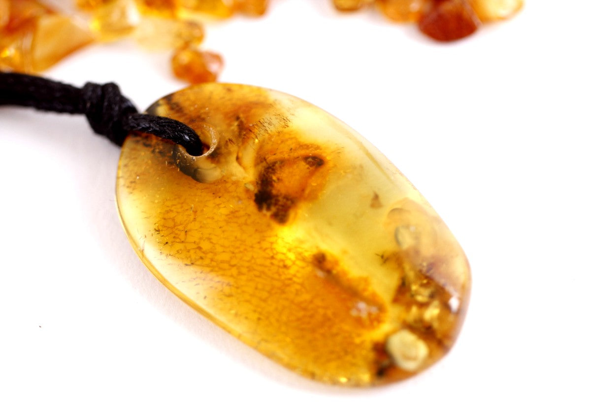 Natural Handmade Baltic Amber Amulet Pendant