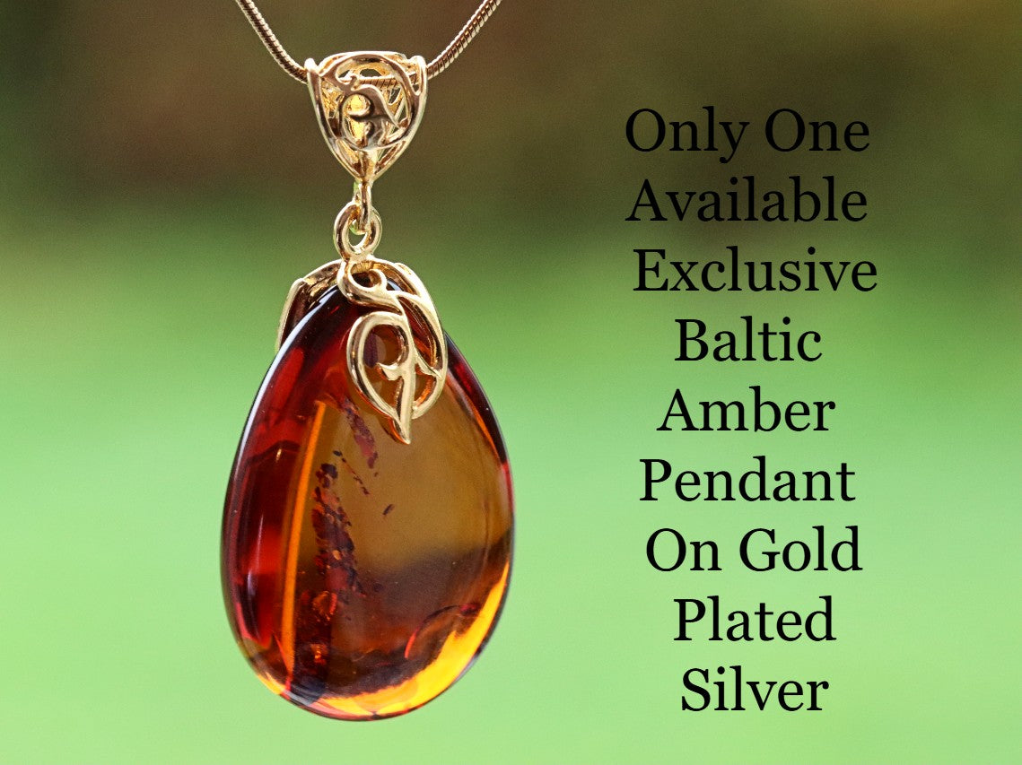 Only One Available Exclusive Baltic Amber Pendant