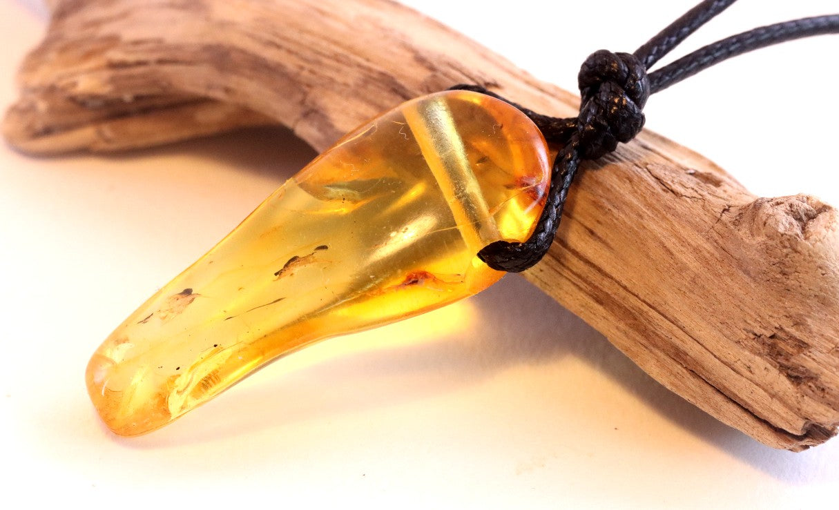 Hand Made Natural Baltic Amber Amulet Pendant