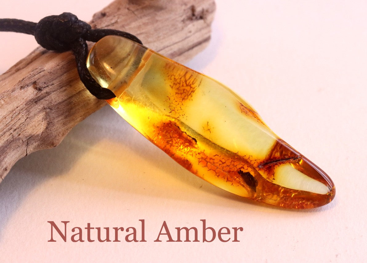 Baltic Amber Natural Amulet Pendant