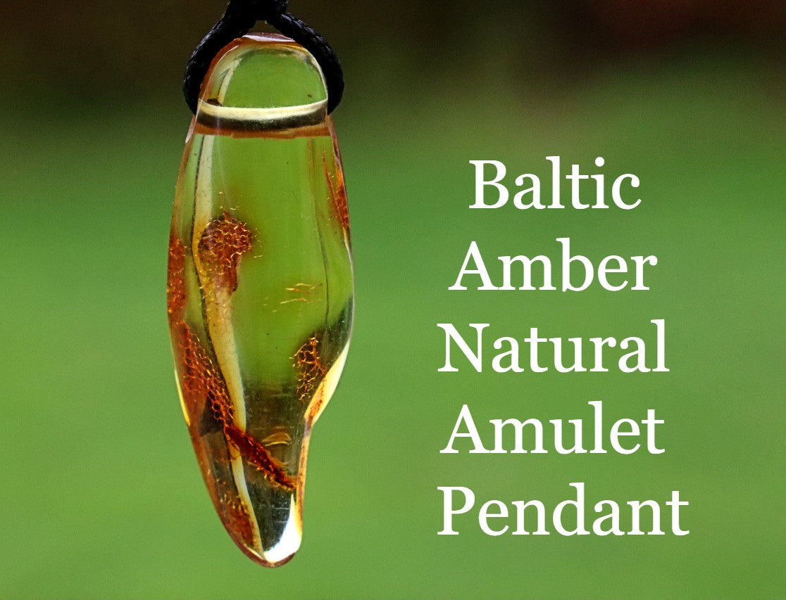 Baltic Amber Natural Amulet Pendant