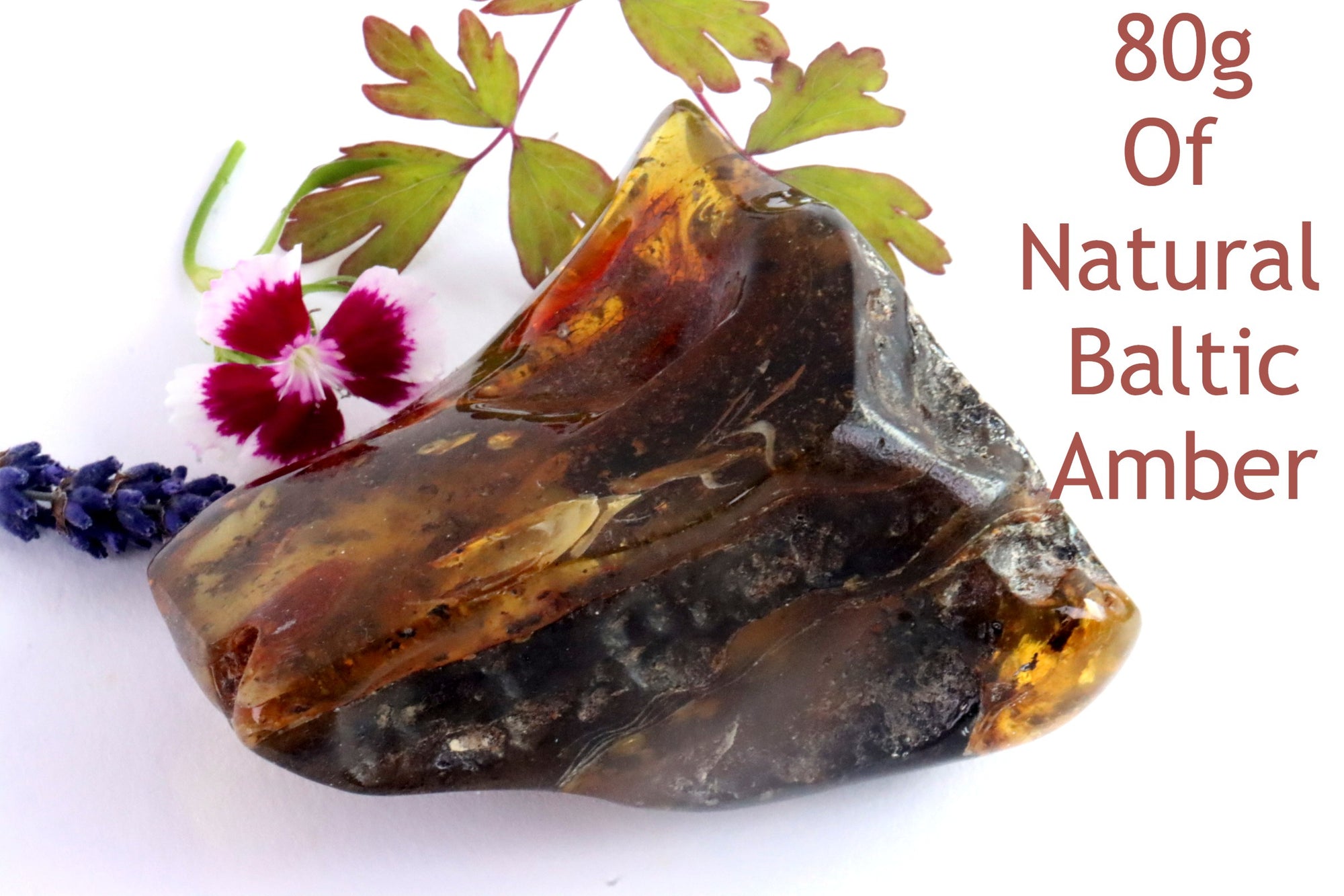 Unbelievable Natural Amber Gemstone 78g