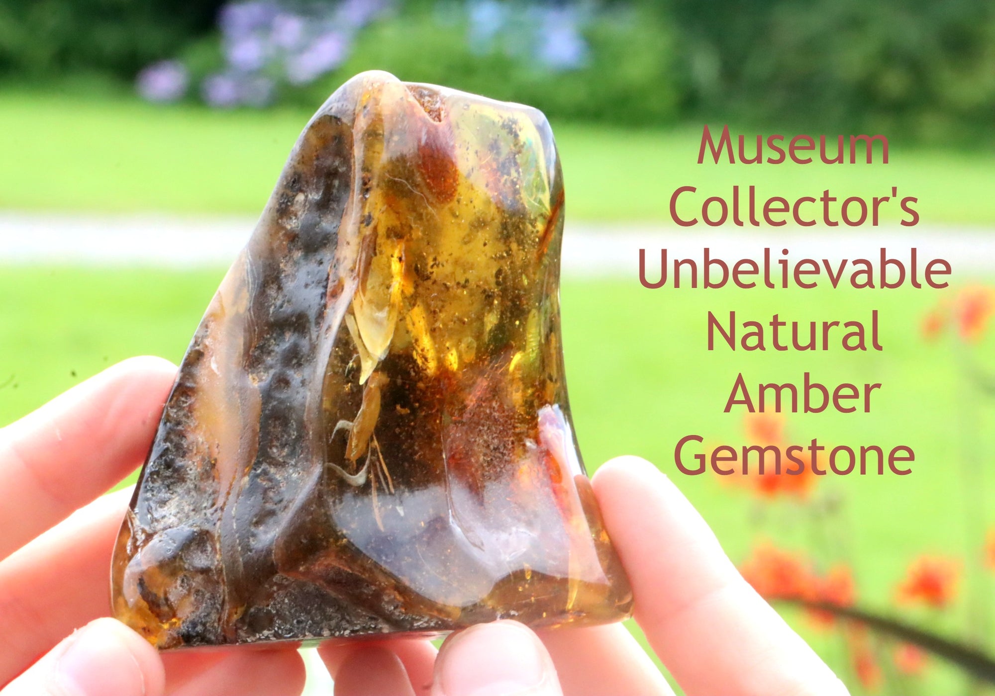 Unbelievable Natural Amber Gemstone 78g