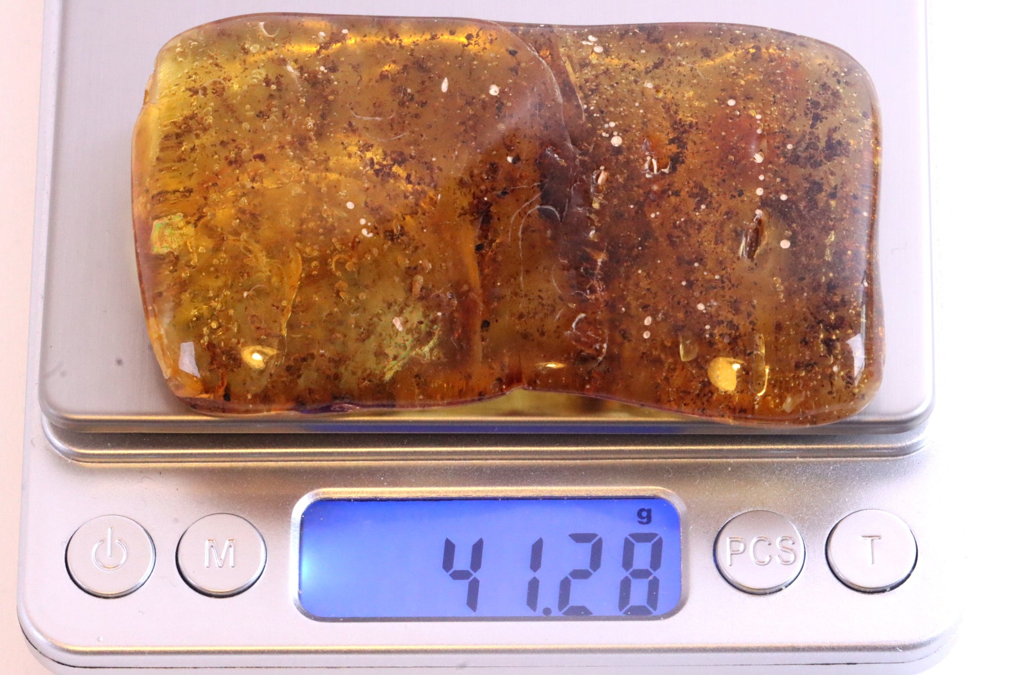 Smooth Baltic Amber Gemstone with 1000s Of Air Bubbles