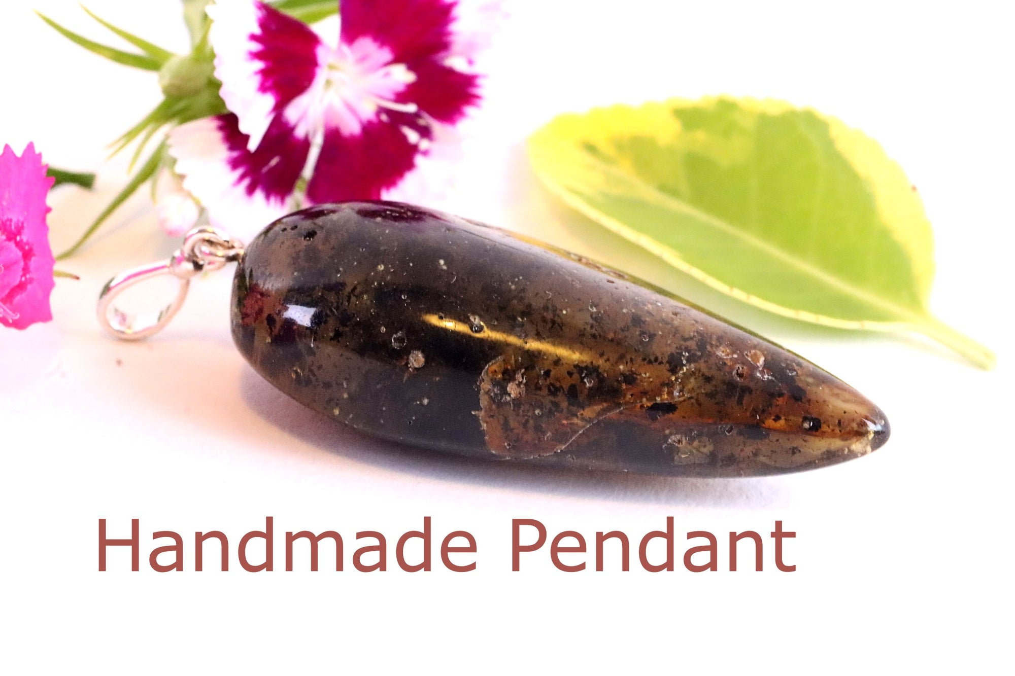 A Very Natural Baltic Amber Pendant One Of a Kind