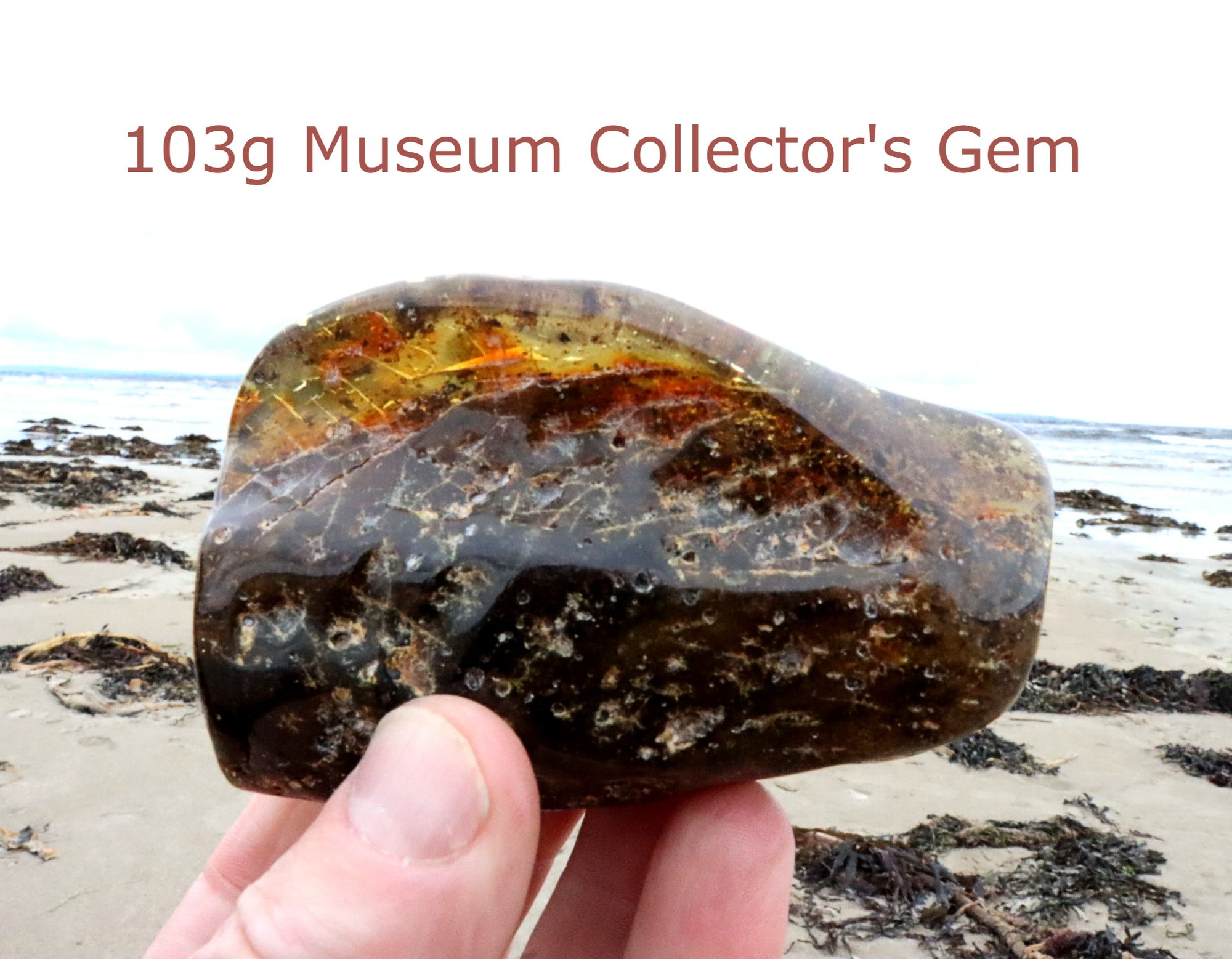103g Large Amber Gemstone
