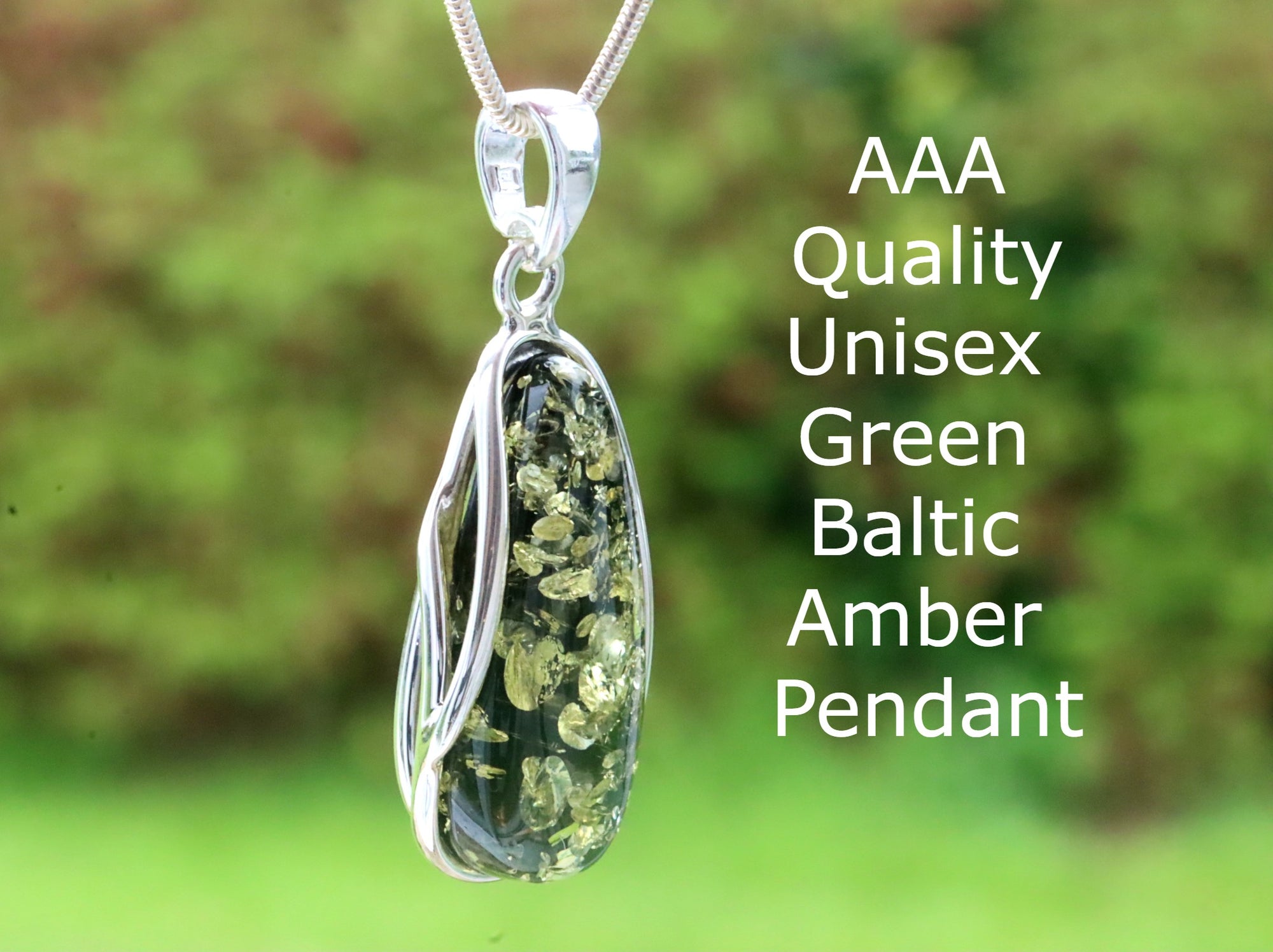 AAA Quality Green Baltic Amber Pendant Special Offer