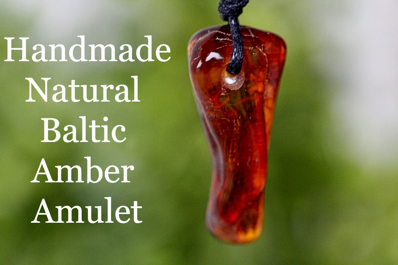 Handmade Natural  Baltic Amber Amulet