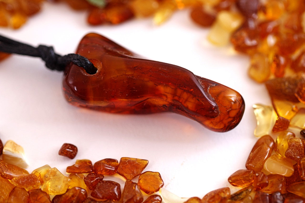 Handmade Natural  Baltic Amber Amulet