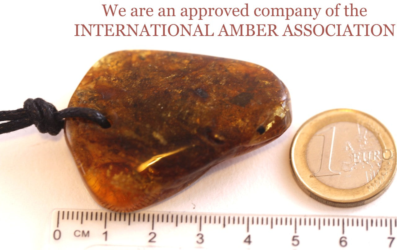 Large Natural Handmade Baltic Amber Amulet And Get Extra One FREE