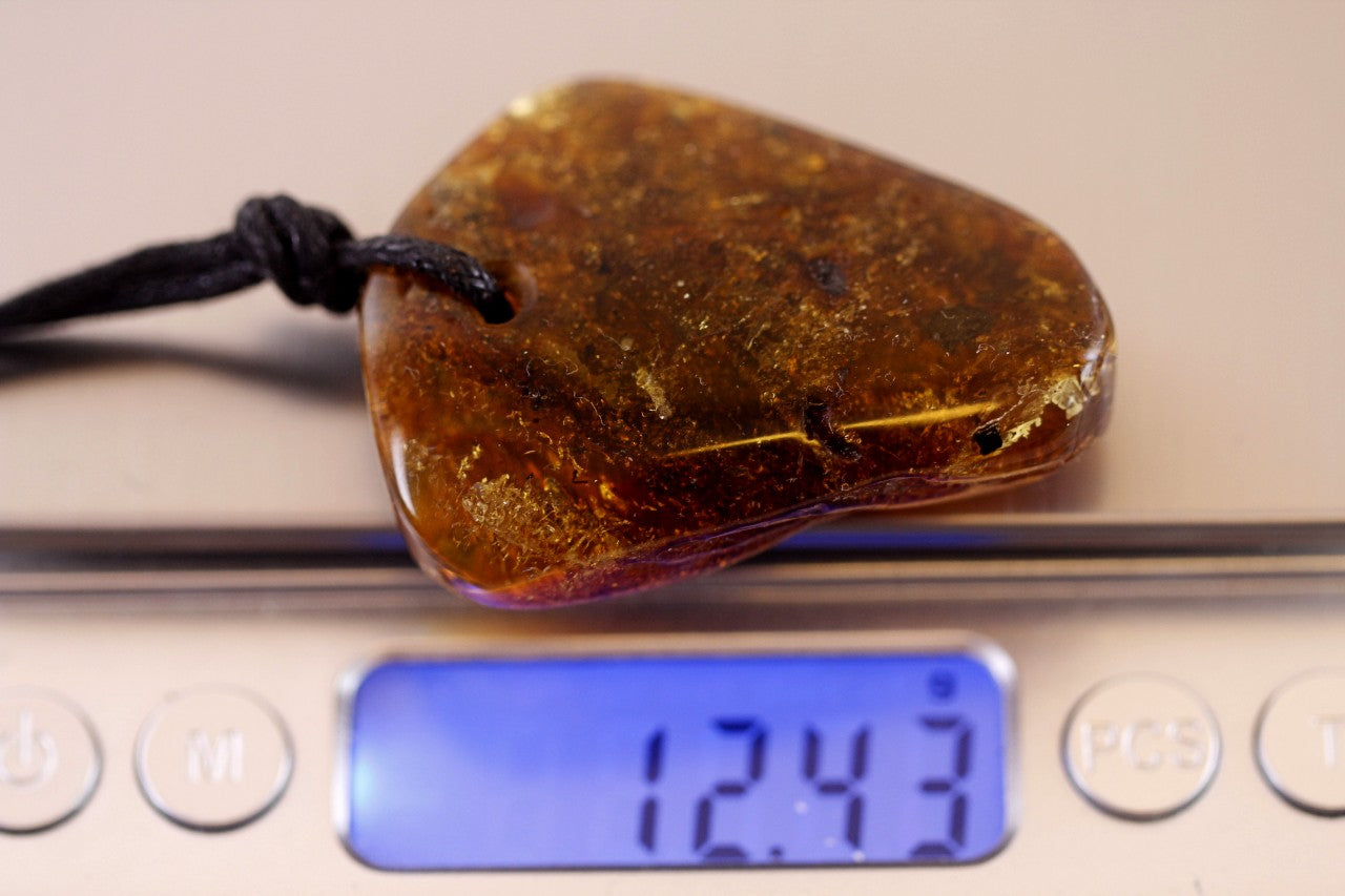 Large Natural Handmade Baltic Amber Amulet And Get Extra One FREE