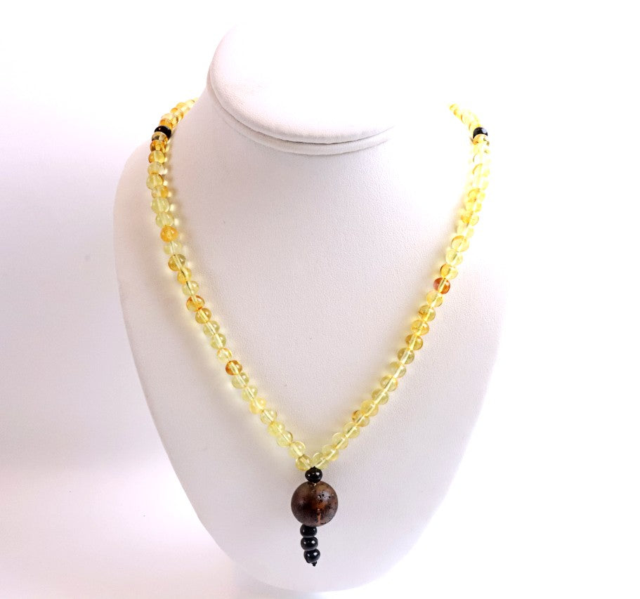 Baltic Amber Mala – 108 Baroque Beads – Buddhist Prayer Beads Buddhist Meditation Strand