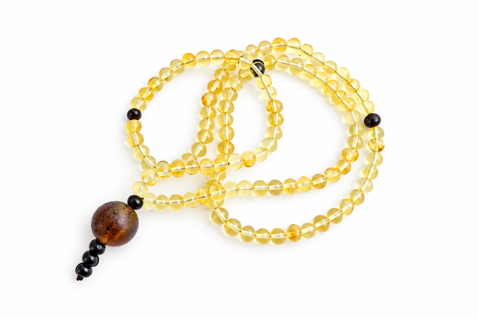 Baltic Amber Mala – 108 Baroque Beads – Buddhist Prayer Beads Buddhist Meditation Strand
