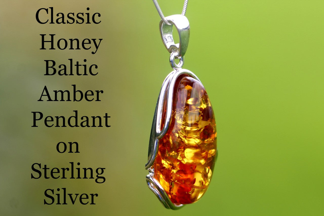 Handmade Baltic Amber Gemstone Pendant