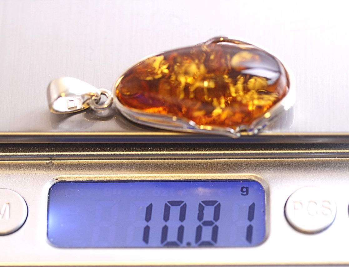 Handmade Baltic Amber Gemstone Pendant