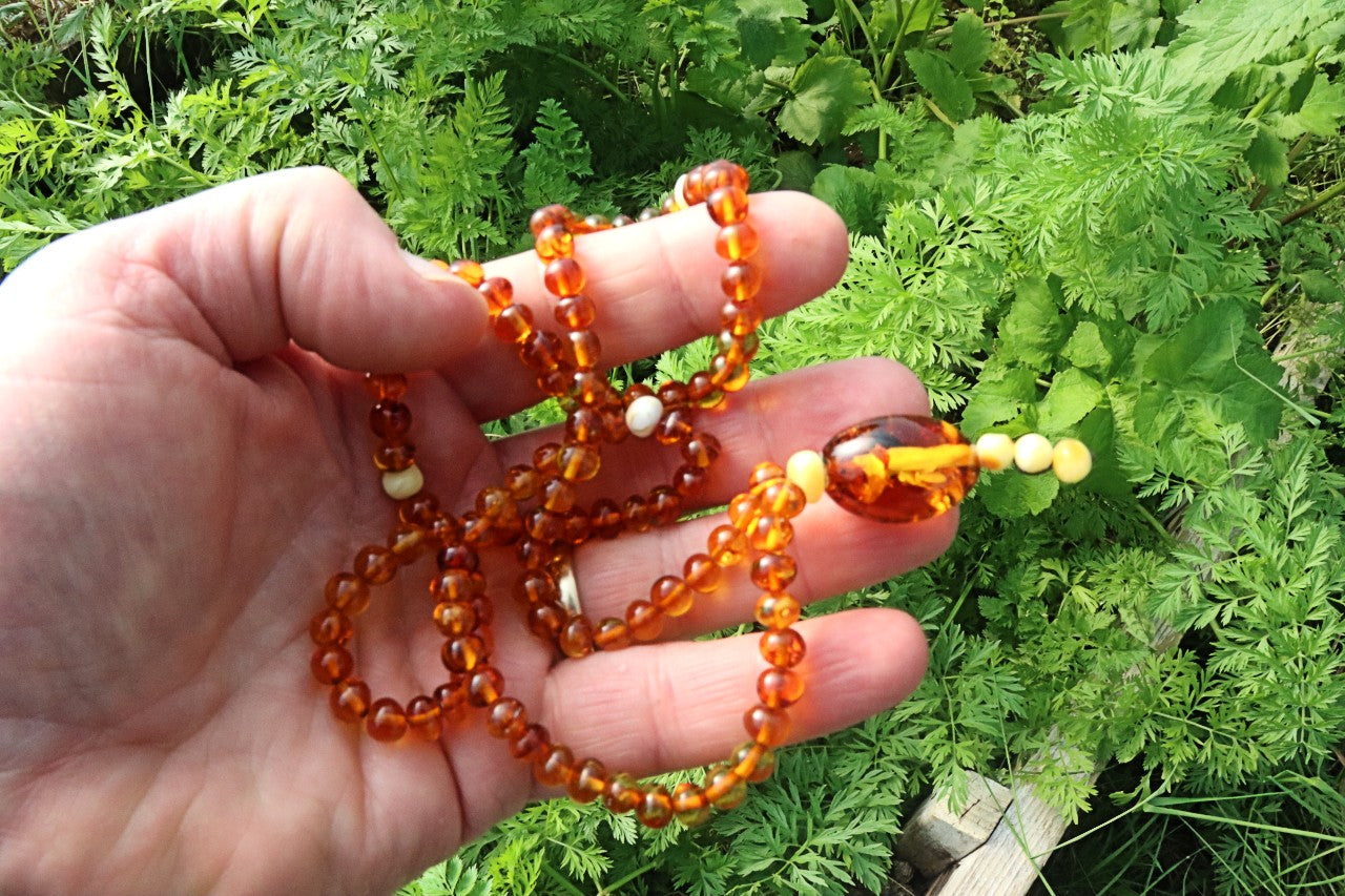 Baltic Amber Mala – 108 Baroque Beads – Buddhist Prayer Beads