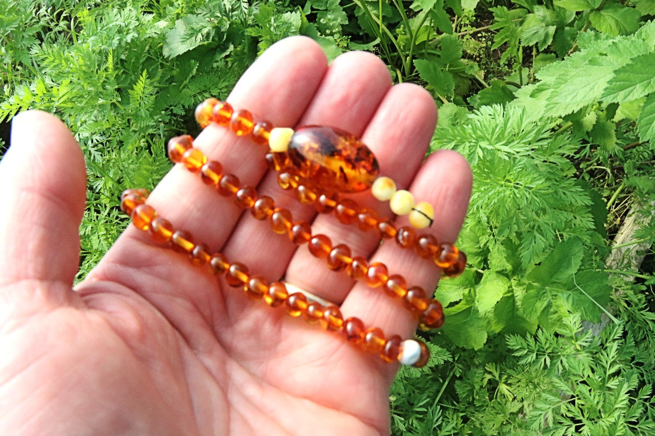 Baltic Amber Mala – 108 Baroque Beads – Buddhist Prayer Beads