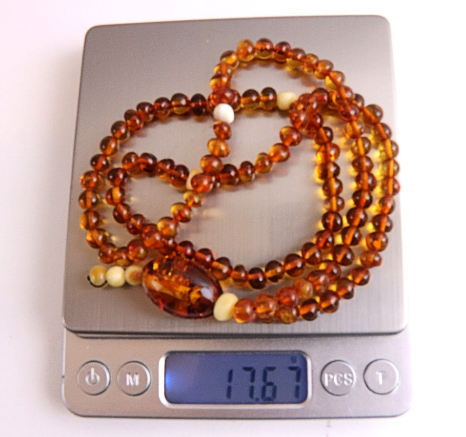 Baltic Amber Mala – 108 Baroque Beads – Buddhist Prayer Beads