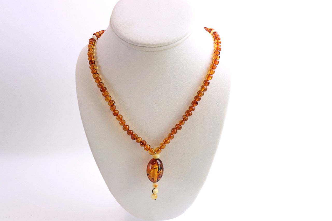 Baltic Amber Mala – 108 Baroque Beads – Buddhist Prayer Beads