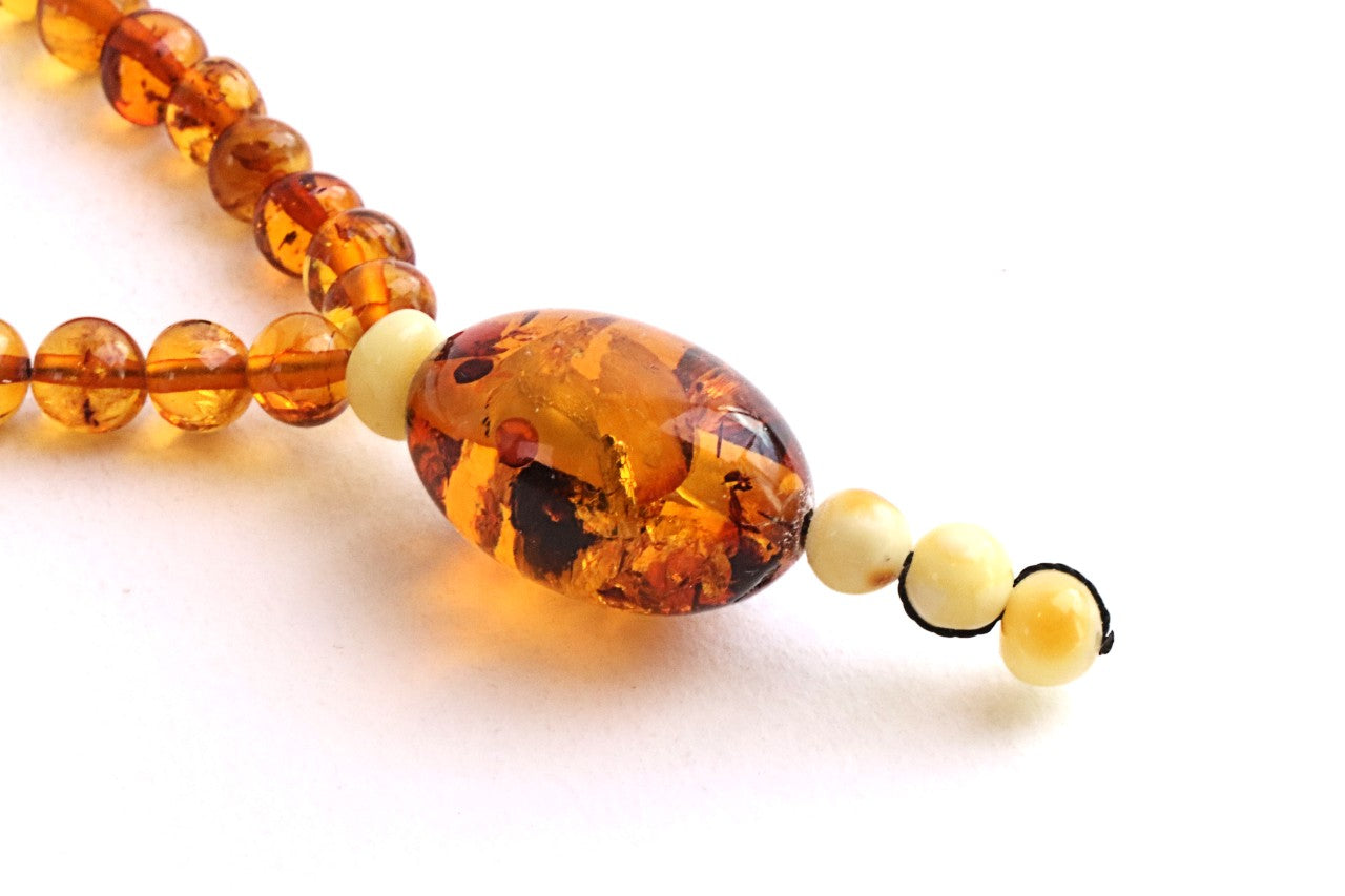 Baltic Amber Mala – 108 Baroque Beads – Buddhist Prayer Beads