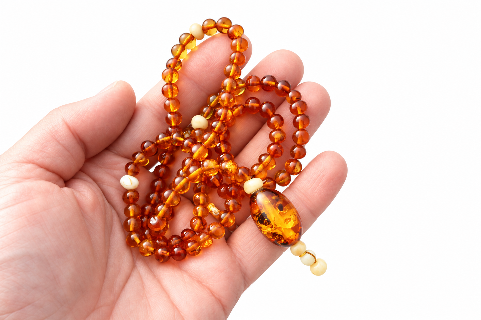 Baltic Amber Mala – 108 Baroque Beads – Buddhist Prayer Beads