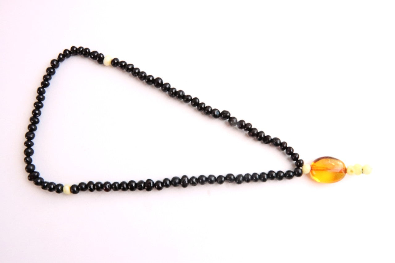 Baltic Amber Mala Prayer Beads 81 Hand-Polished Amber Beads