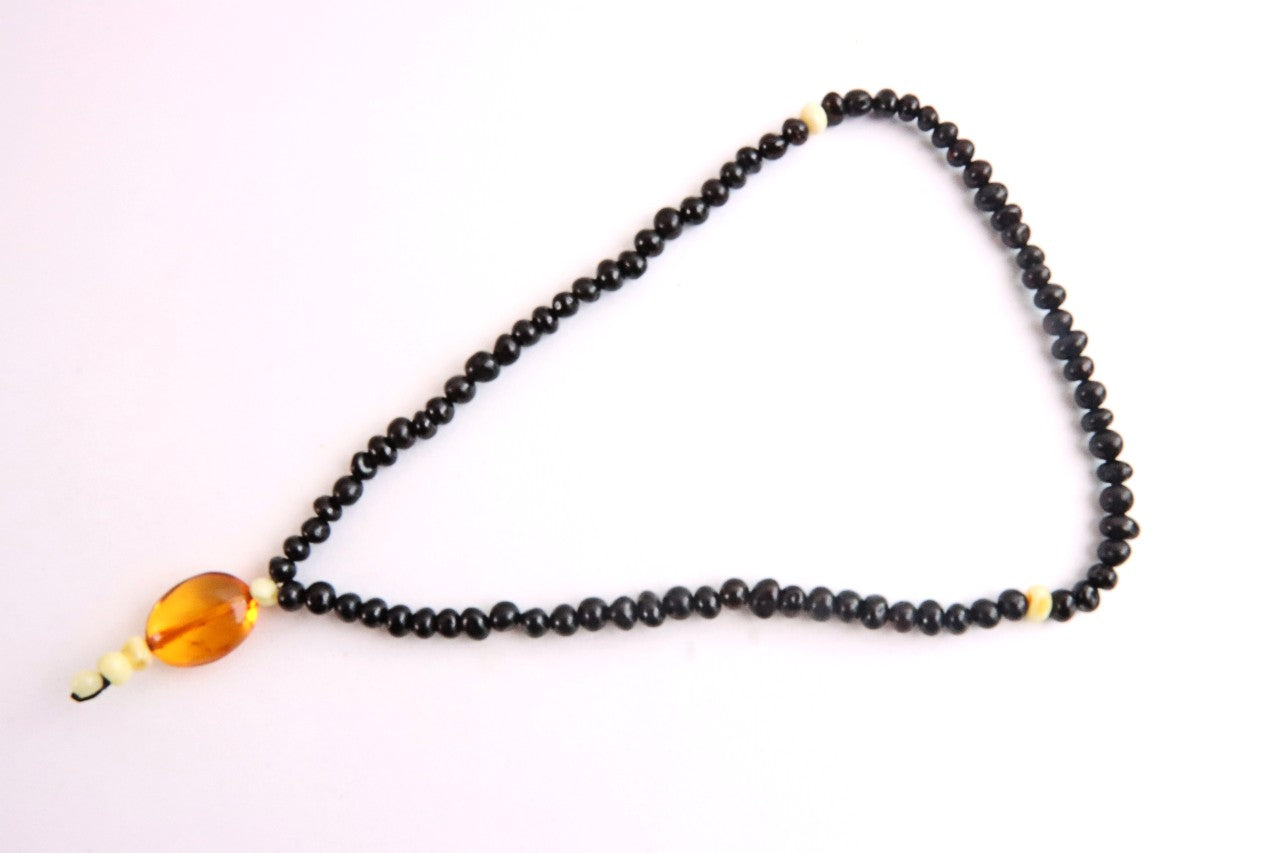 Baltic Amber Mala Prayer Beads 81 Hand-Polished Amber Beads