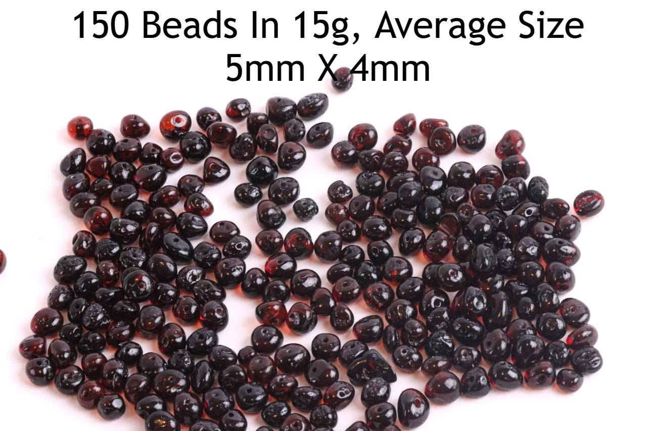 Dark Natural Baltic Amber Beads For Crafting
