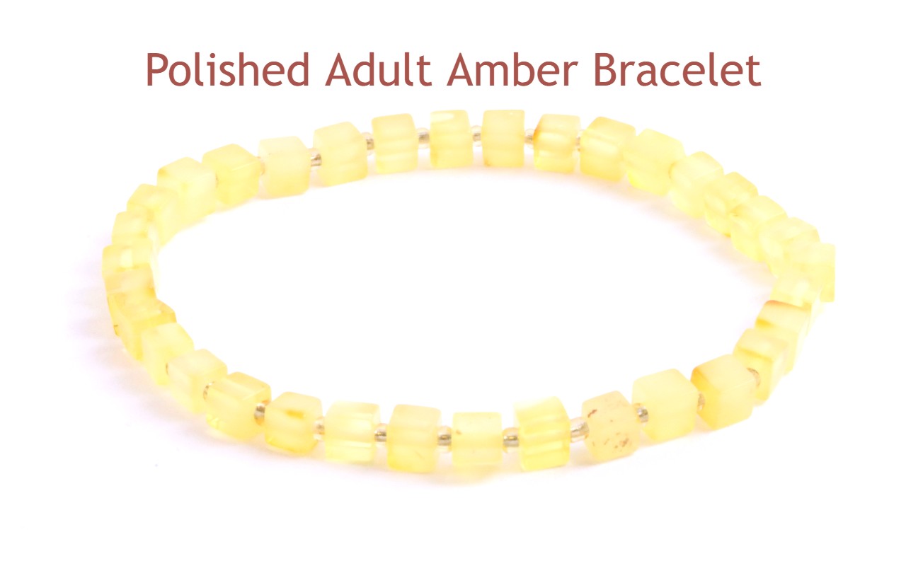 Polished Dainty Adult Amber Bracelet