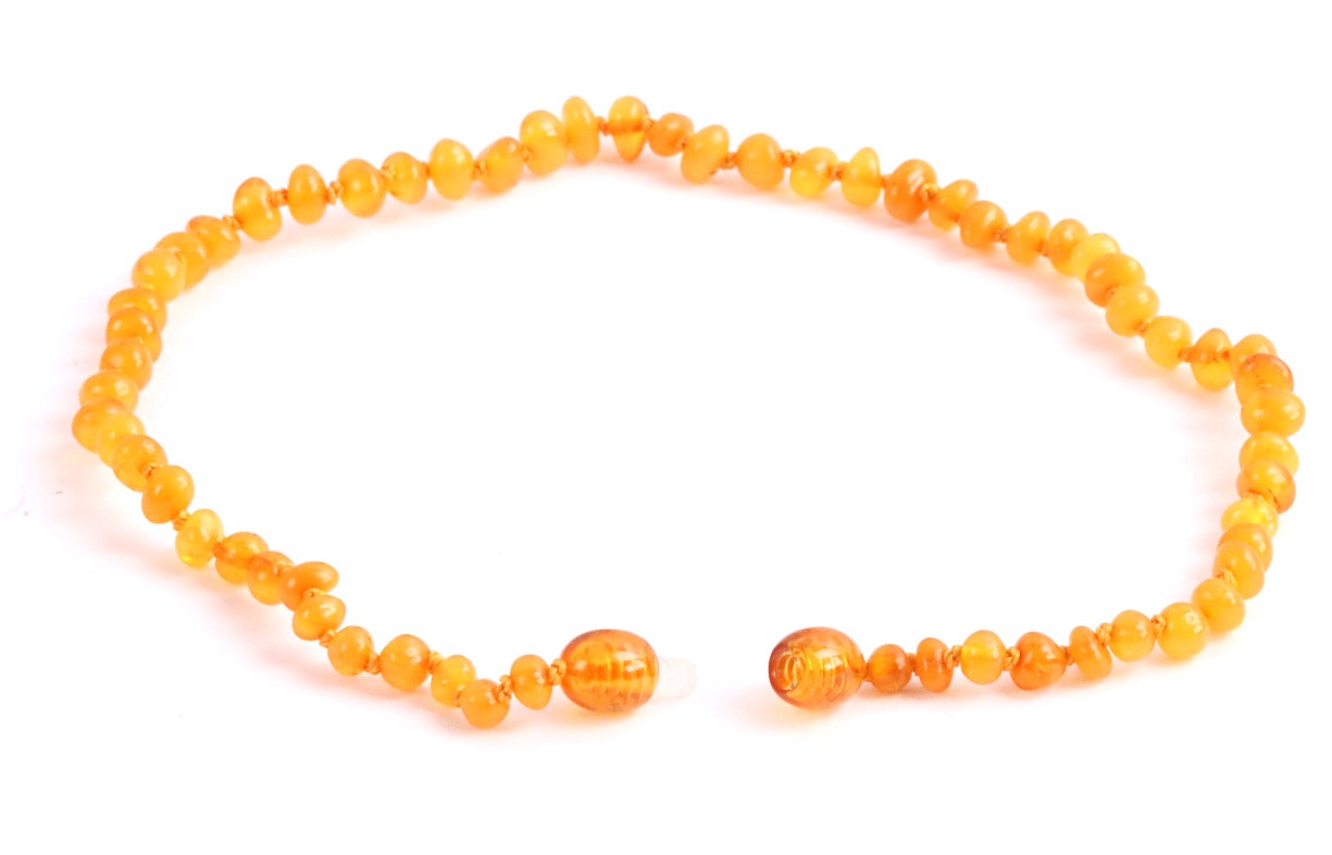 Honey Beeswax Amber Necklace for Children