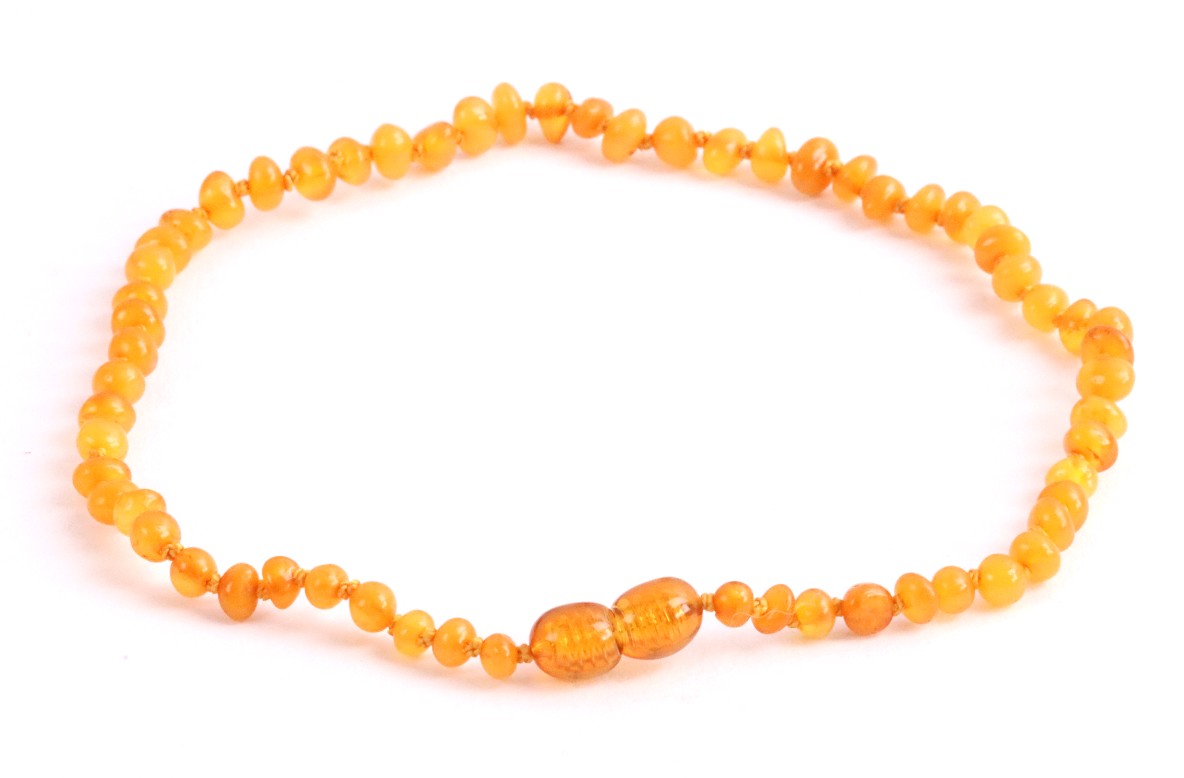 Honey Beeswax Amber Necklace for Children