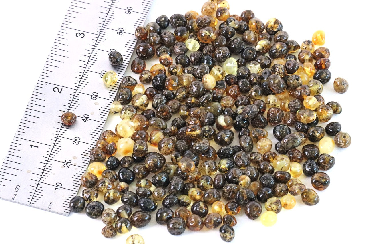 Natural Baltic Amber Beads with holes