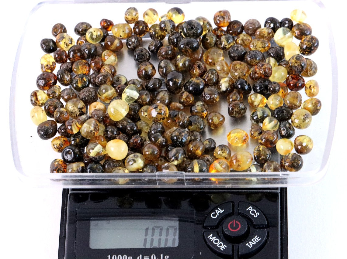 Natural Baltic Amber Beads with holes