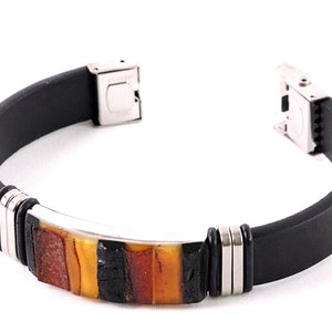 leather bracelet with clip