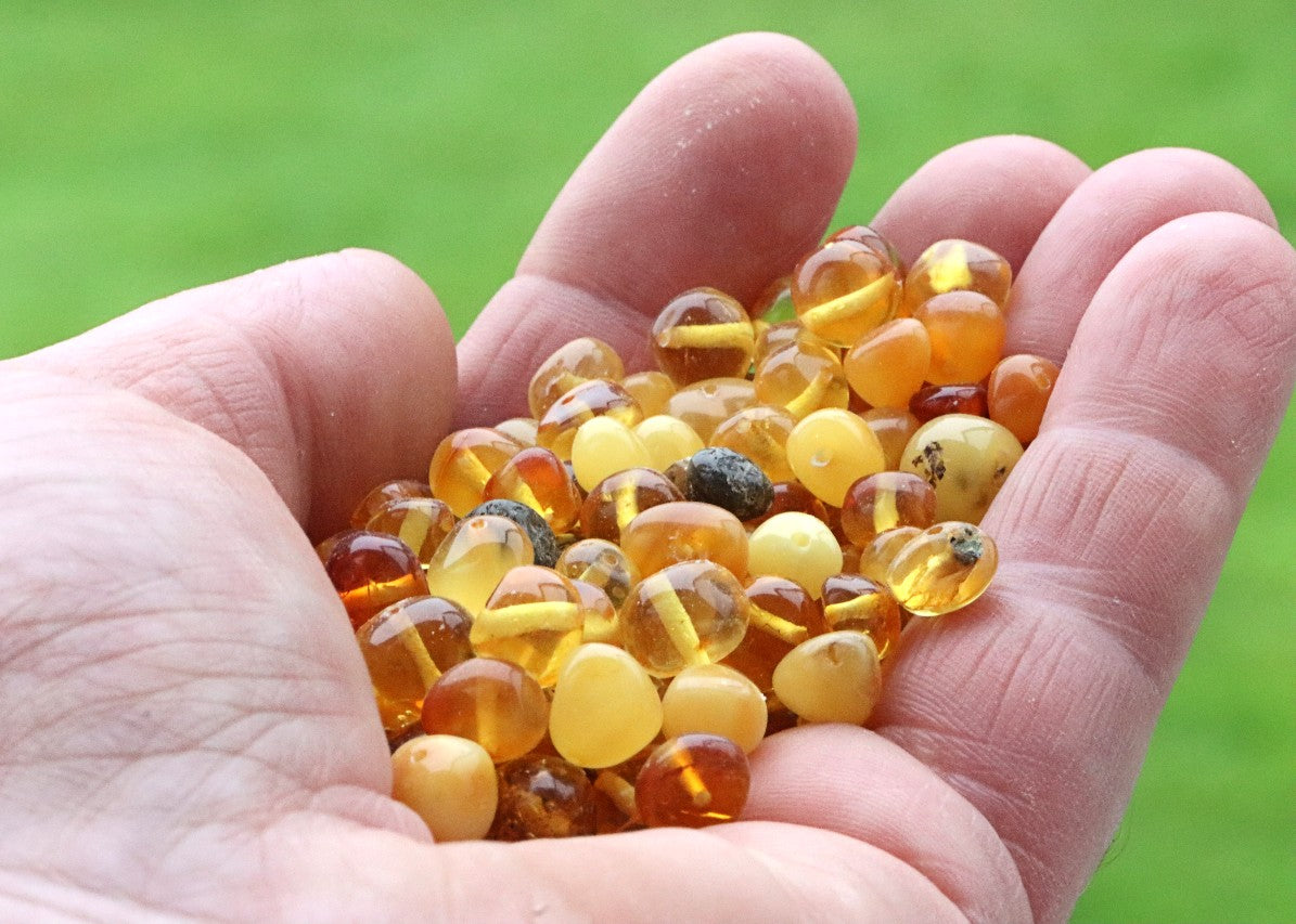 Baroque Natural Shape Amber Beads