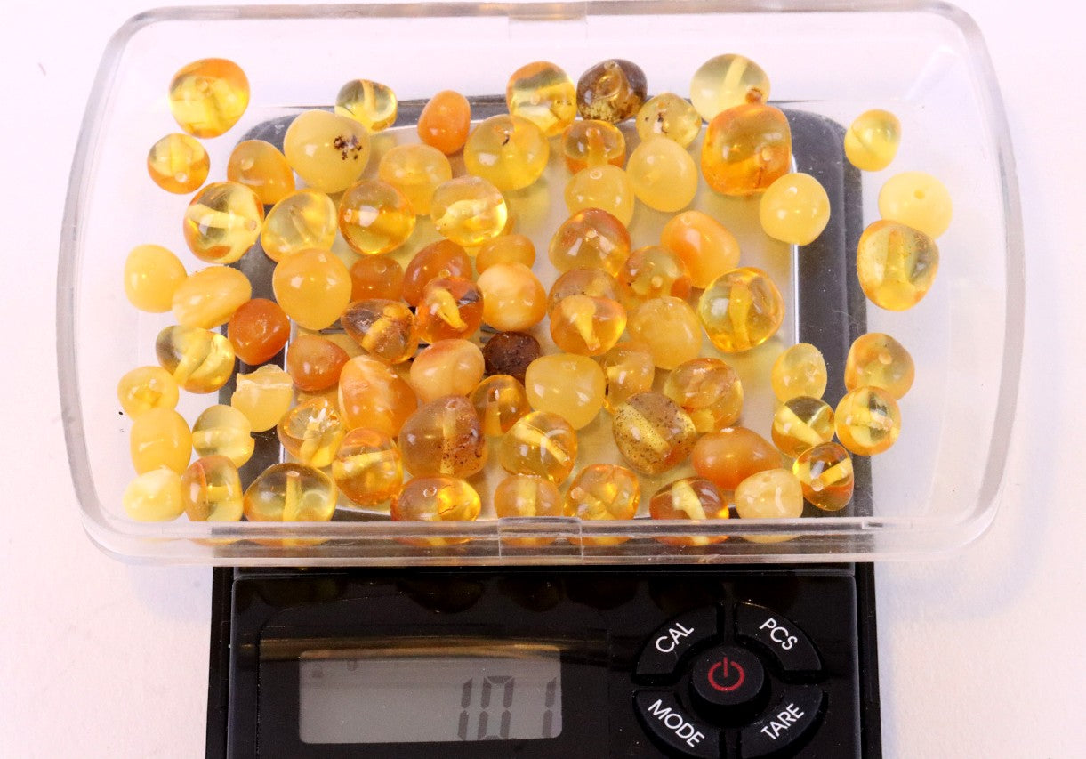 Baroque Natural Shape Amber Beads