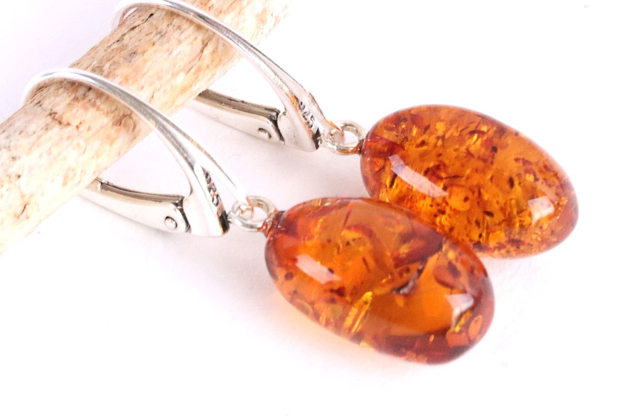 Baltic Amber Drop Earrings