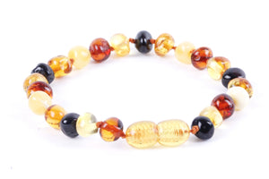 Mixed Amber Anklet for Children