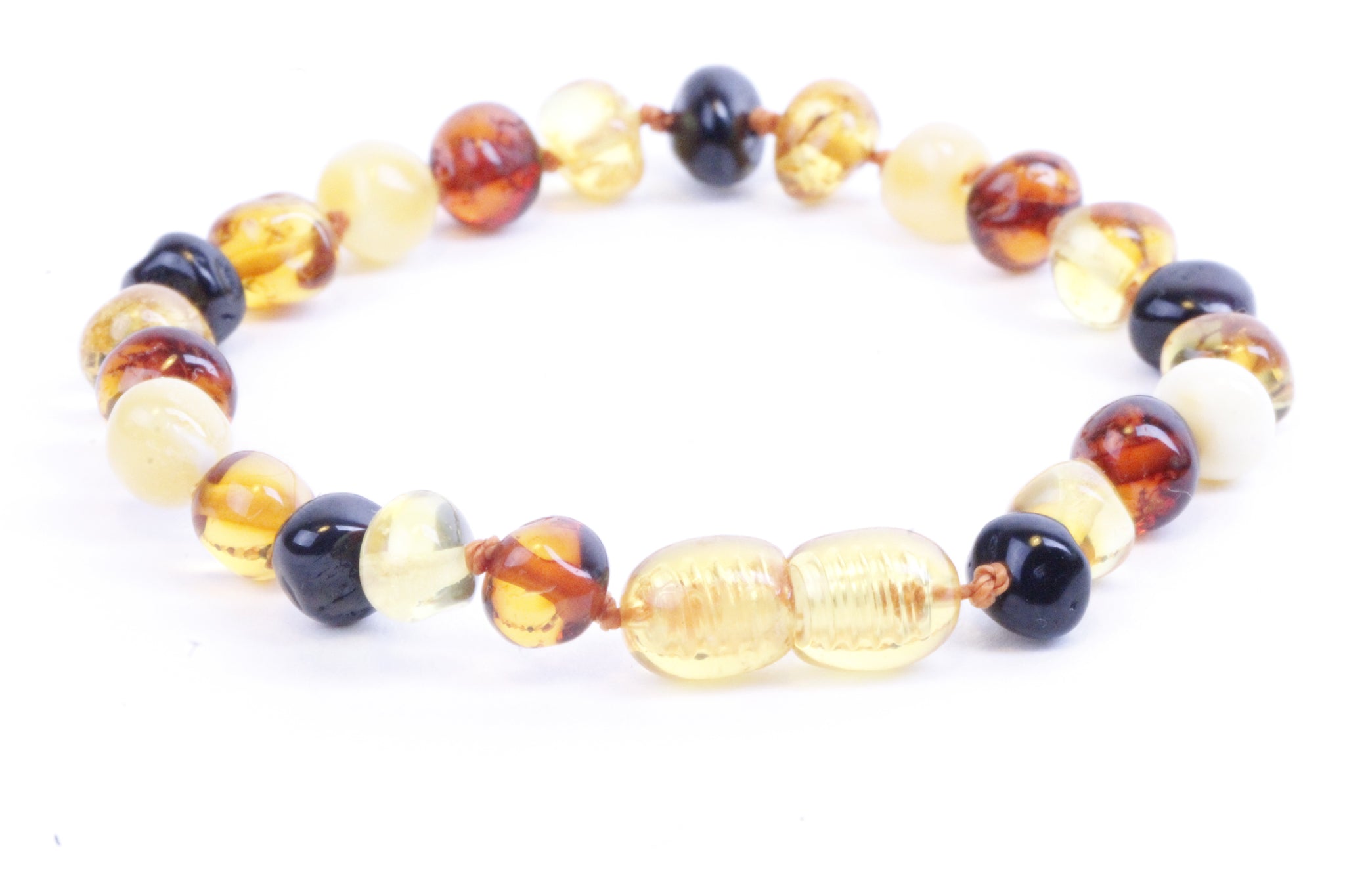 Maximum strength raw unpolished amber beads teething colic reflux bracelet  or anklet