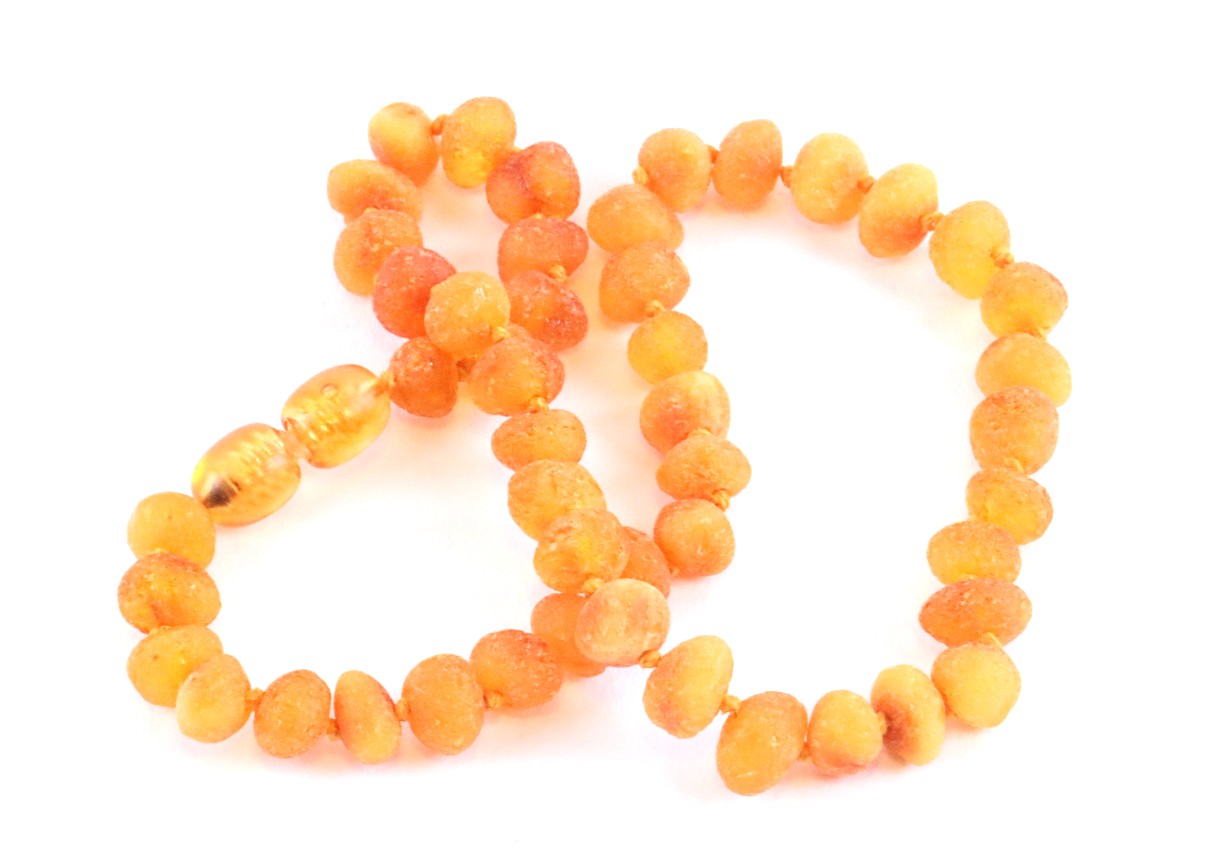 Natural Raw Amber Necklace for Children