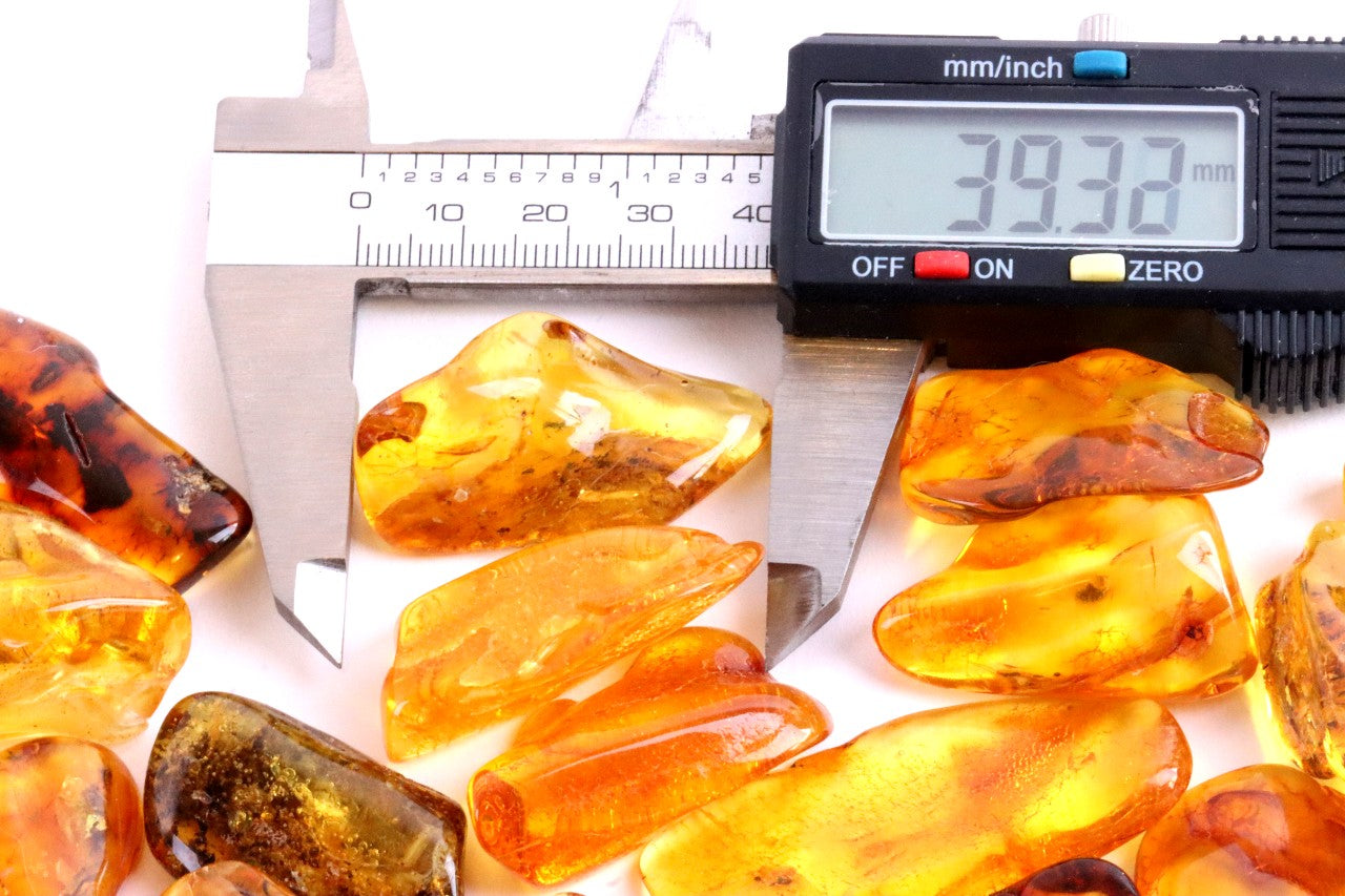 Baltic Amber Tumbled Stone / 1 Piece Average Weight 4g-5g.
