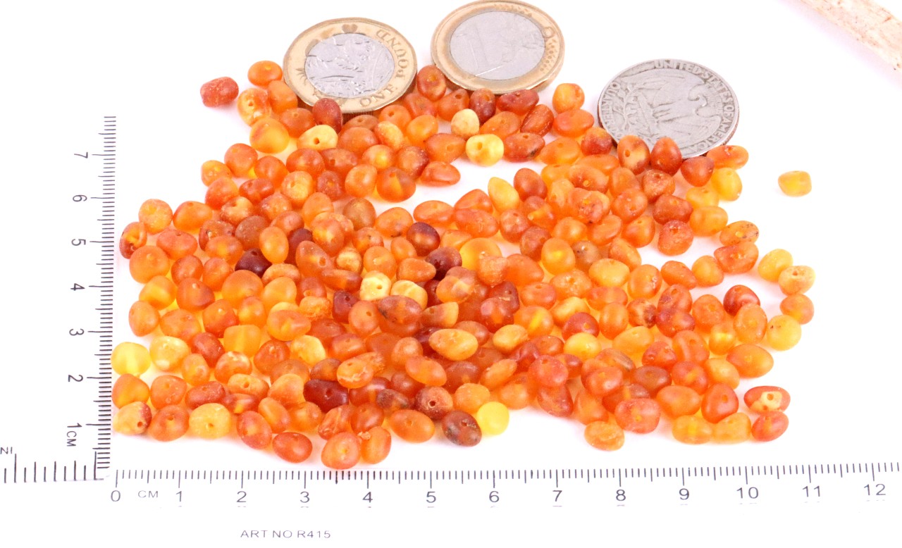 Baroque Natural Amber Beads Drilled Beads