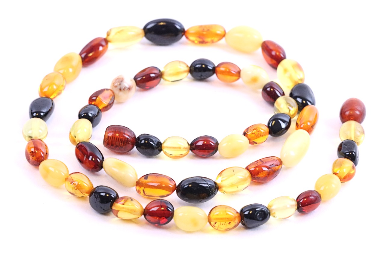 Warm shiny amber beads
