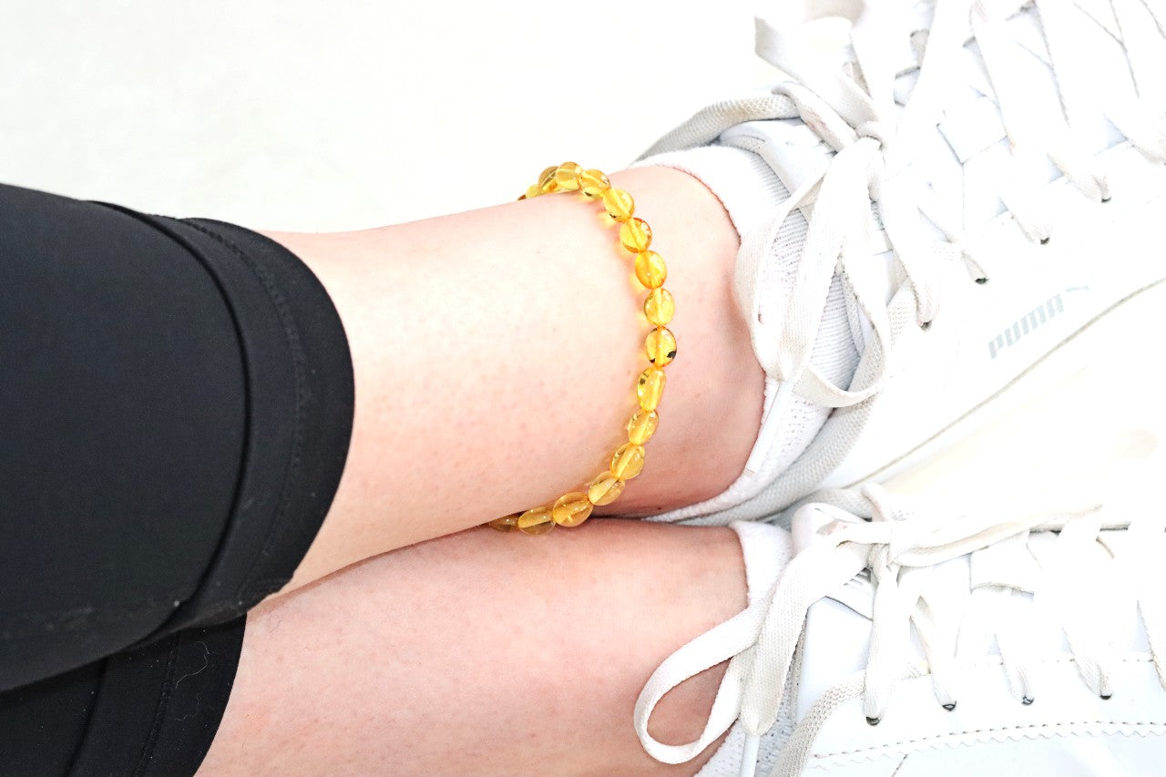 Anklet on Ankle with white sneakers