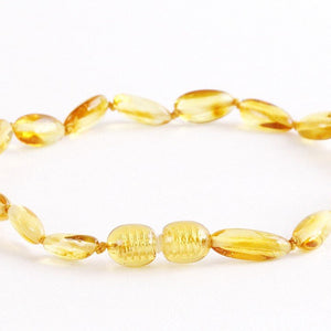 Yellow Bead Adult Anklet - Amber SOS